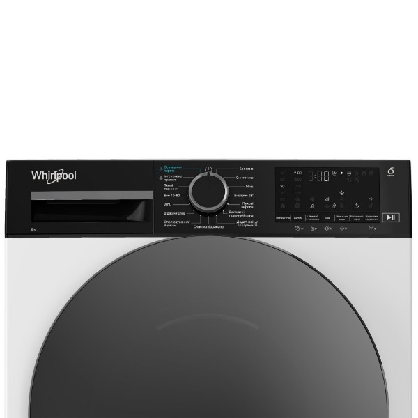 Фото - Комплект техники Whirlpool Стиральная машина с фронтальной загрузкой + Сушильная машина + Комплект креплений для установки в колонну Whirlpool WAM 87WBC UA + WP B8X WBS UA + SKS101 White
